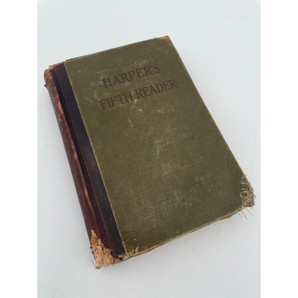 Antique Harpers Fifth Reader Book 1889 Edition